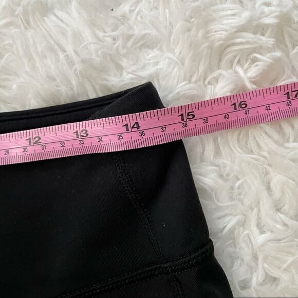 ATHLETA SUPPLEX LYCRA STRETCHY FLARED CAPRIS‎ LEGGINGS/ YOGA BLACK SZ small - Picture 4 of 11